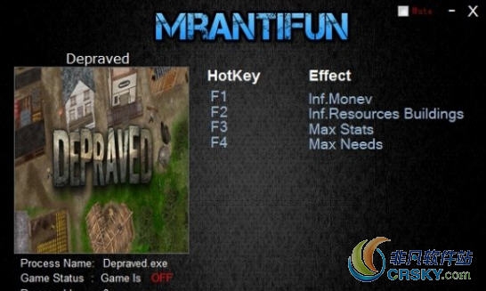 Depraved修改器(四项) v0.19h.61