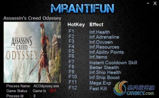 刺客信条奥德赛修改器(十二项) v1.4.7