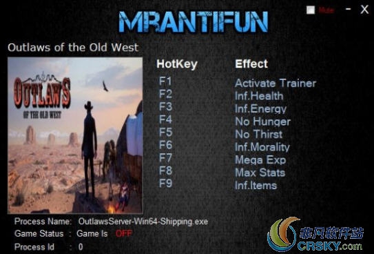 西部狂徒修改器(八项) v1.2.10