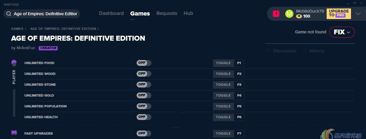 帝国时代终极版修改器(九项) v1.7