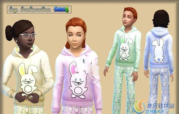 模拟人生4可爱的兔子睡衣MOD v2.59