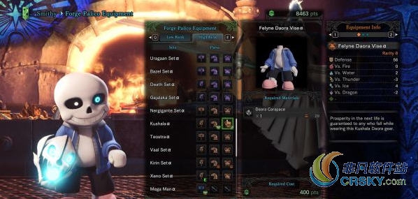 怪物猎人世界猫全外观替换功能MOD v2.54