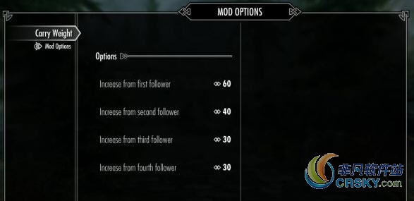 上古卷轴5天际随从携带重量增加MOD v1.70