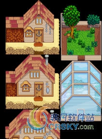 星露谷物语冬季瓦砖风格房屋MOD v2.18