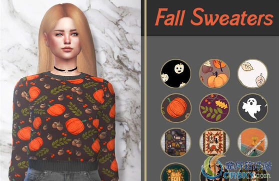 模拟人生4万圣节风格女性毛衣mod v2.40