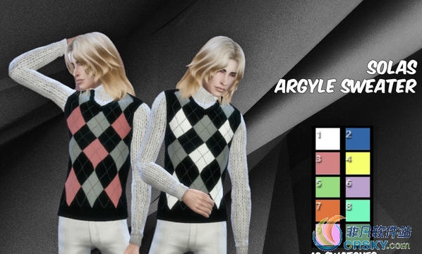 模拟人生4男性格子衫毛衣MOD v1.72