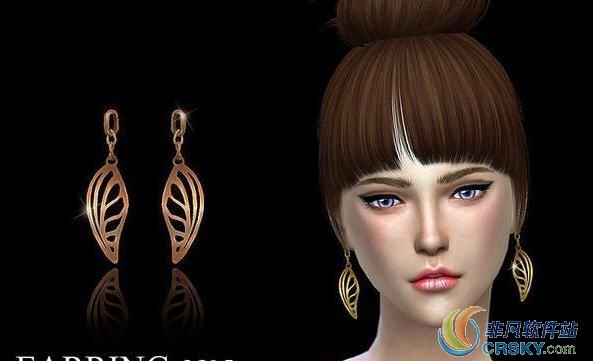 模拟人生4树叶造型女性耳环MOD v1.57