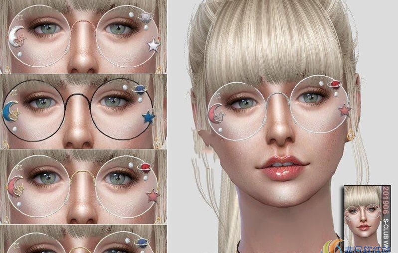 模拟人生4可爱的眼镜框MOD v1.14