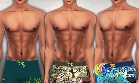 模拟人生4男士夏季沙滩短裤MOD v2.25