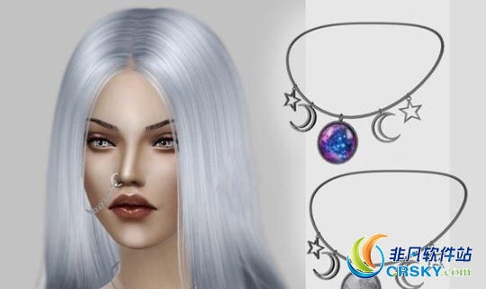 模拟人生4女性星星月亮项链MOD v1.76