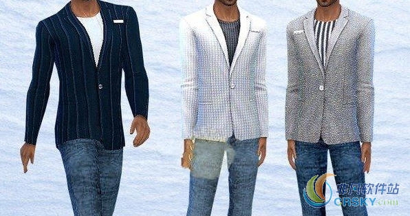 模拟人生4男士多件帅气西装MOD v1.48
