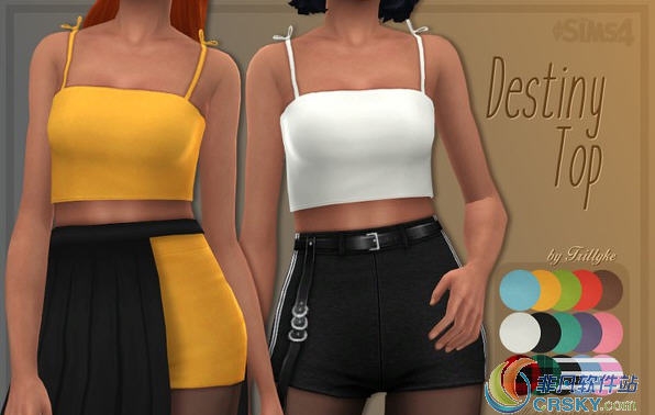 模拟人生4宽松吊带上衣MOD v1.08