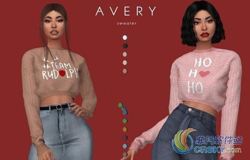 模拟人生4女性时尚冬季毛衣MOD v2.44