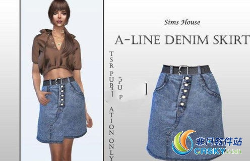 模拟人生4女士牛仔短裤MOD v1.24