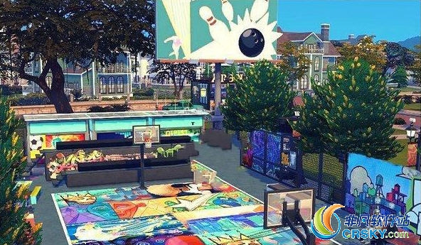 模拟人生4街头艺术篮球场MOD v2.30