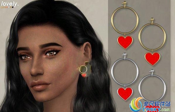 模拟人生4爱心圆环耳环MOD v1.70