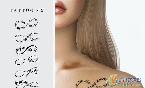 模拟人生4肩膀纹身MOD v1.67