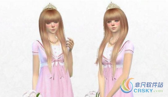 模拟人生4公主粉色连衣裙MOD v1.25