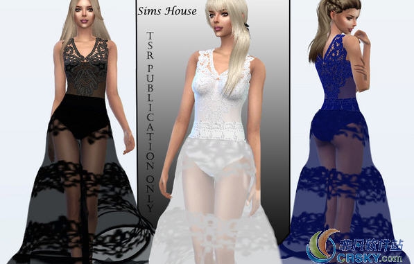 模拟人生4长款透明连衣裙MOD v2.41