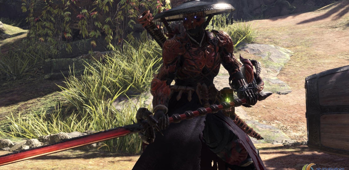 怪物猎人世界冰原不规则锯齿金月剑MOD v1.90