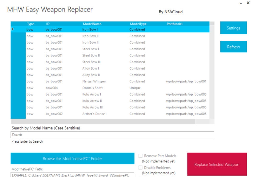 怪物猎人世界冰原简易武器替代品工具 v1.32