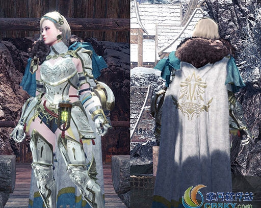 怪物猎人世界冰原清凉华丽盔甲MOD v2.16