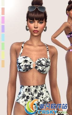 模拟人生4女性枫叶印花泳装MOD v1.59