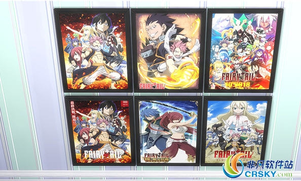 模拟人生4妖精的尾巴贴画MOD v1.14