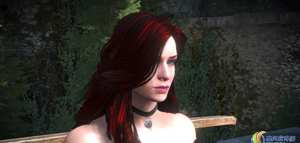 巫师3叶奈法酒红发色MOD v2.31