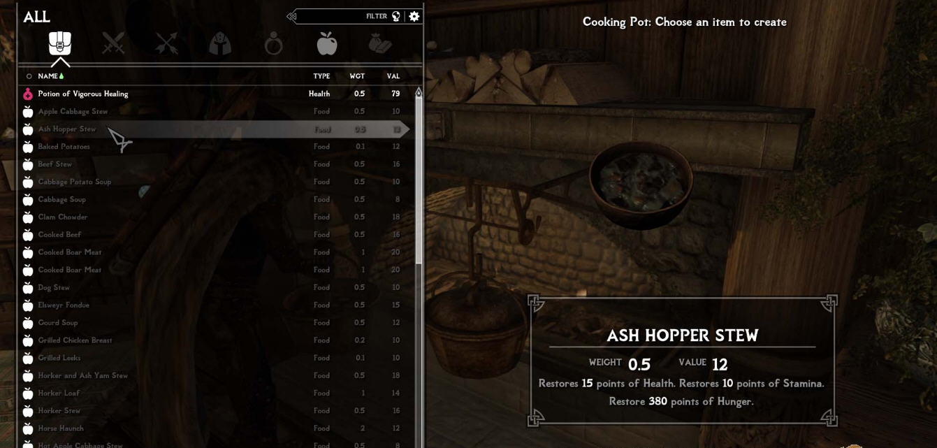 上古卷轴5简单烹饪和食物平衡MOD v2.07