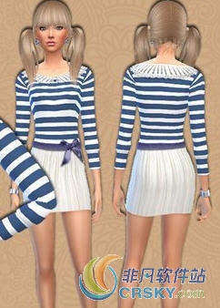 模拟人生4蝴蝶结紧身衣裤MOD v1.65