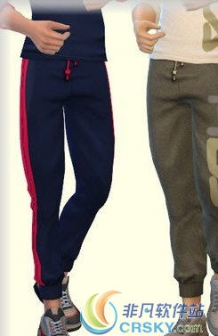 模拟人生4男士冬季运动裤MOD v1.26