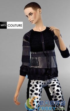 模拟人生4女款黑色夹克MOD v2.24