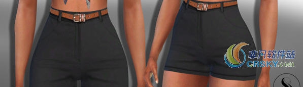 模拟人生4腰带女棉短裤MOD v2.06