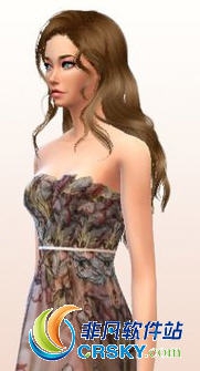 模拟人生4性感蝴蝶印花女性连衣裙MOD v2.09