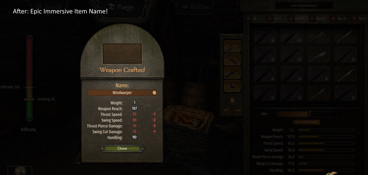 骑马与砍杀2沉浸式工艺品名称生成器MOD v2.36