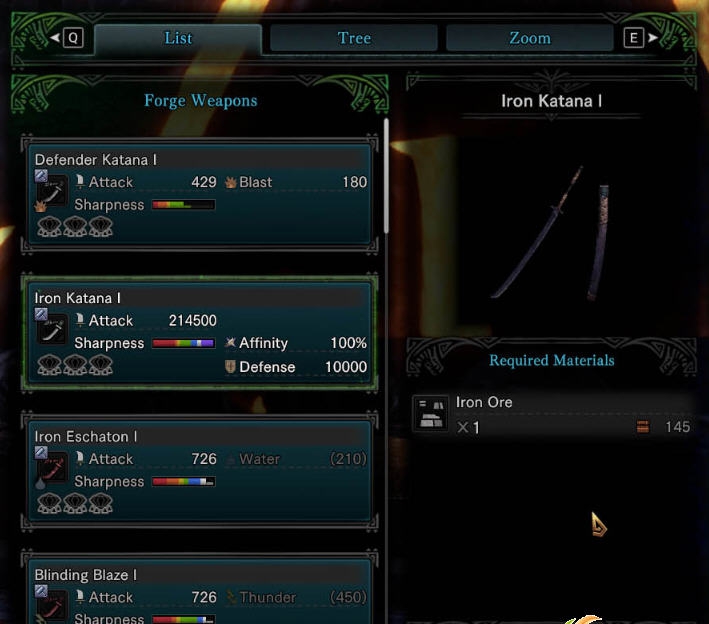 怪物猎人世界冰原加强铁制起始武器MOD v1.58