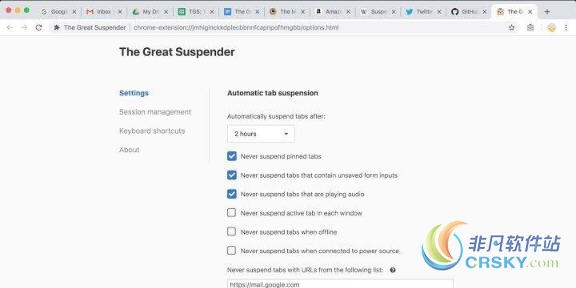 The Great Suspender（标签睡眠模式） for Chrome v7.1.6