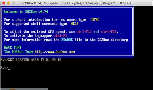 DOSBox for Mac v0.74.8