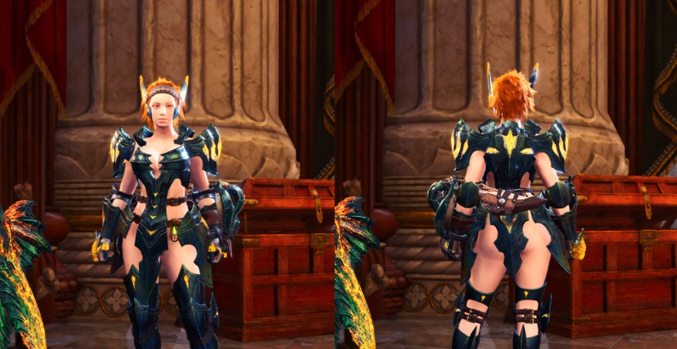 怪物猎人世界冰原女性清凉碎龙套MOD v1.40