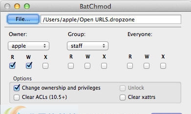 BatChmod for Mac v1.7.6