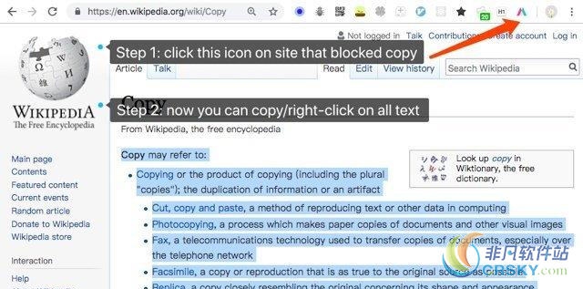 Simple Allow Copy for Chrome v0.8.7