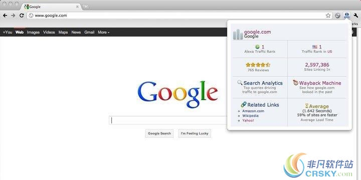 Alexa Traffic Rank for Chrome v4.0.9