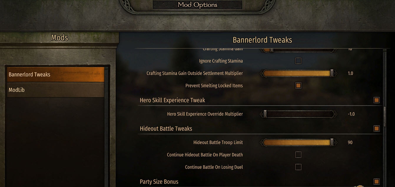 骑马与砍杀2游戏调整项MOD v2.19