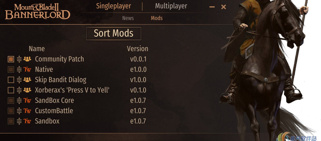 骑马与砍杀2修复启动器MOD v2.1.8