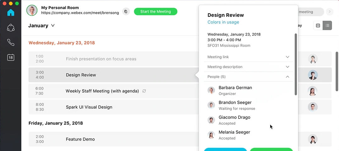 Cisco Webex Teams for Mac v3.0.15490