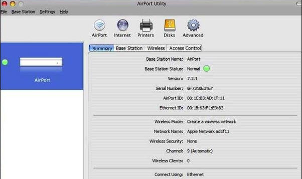 AirPort Utility for Mac v6.3.8
