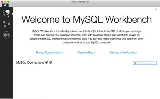 MySQL Workbench for Mac v8.0.26