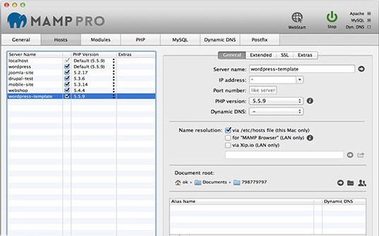 MAMP for Mac v5.12