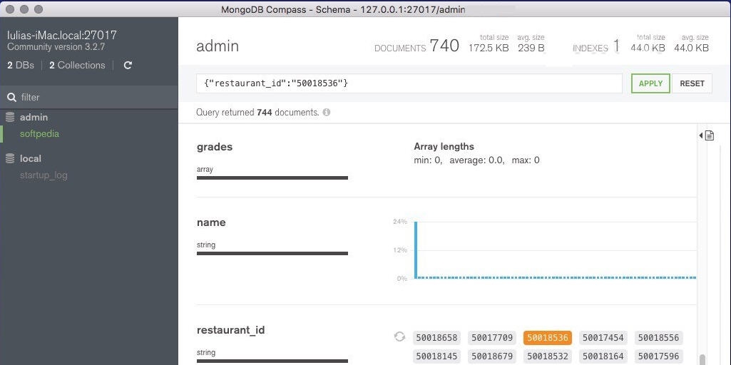 MongoDB Compass for Mac v1.21.6